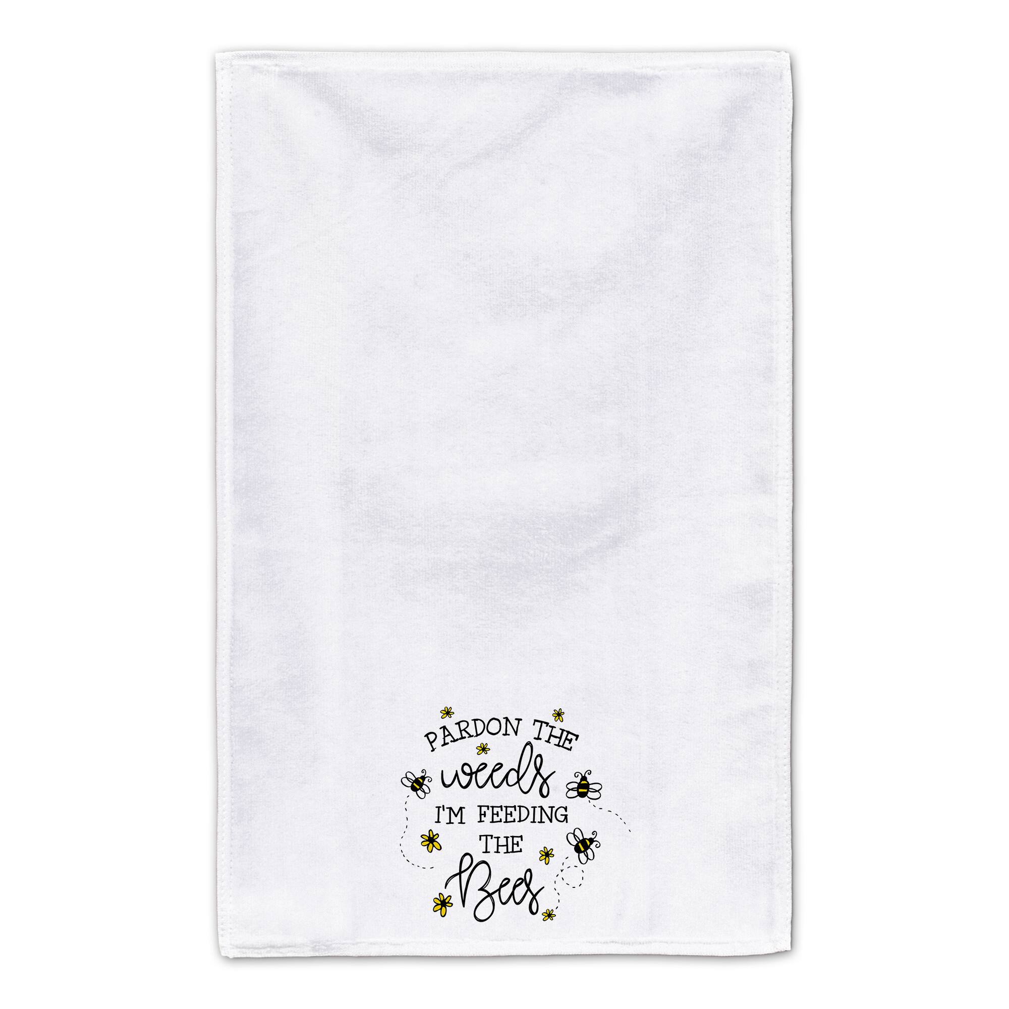 Weeds Feeding Bees Tea Towel Set